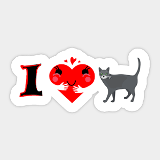 Cat lover Apparels Sticker